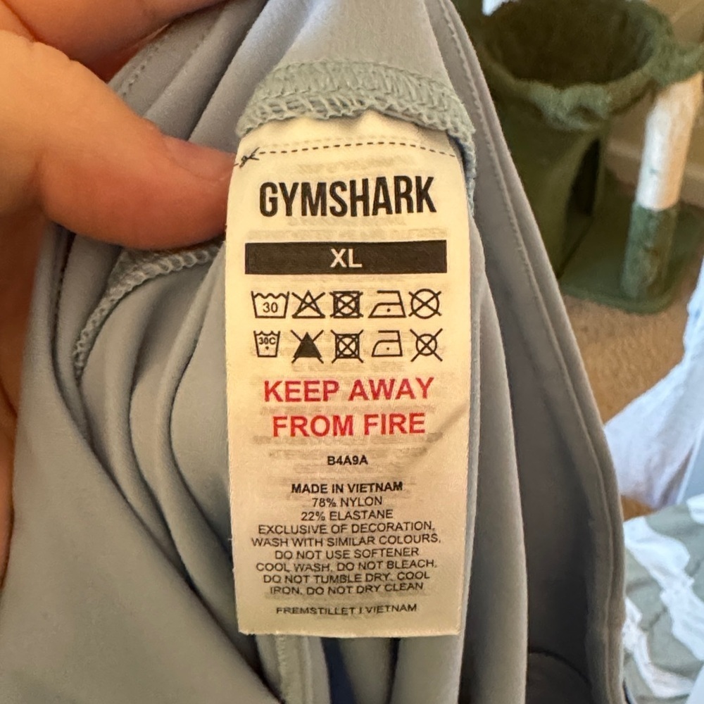 Women's Light Blue GymShark Athletic Shorts - Picture 3 of 4